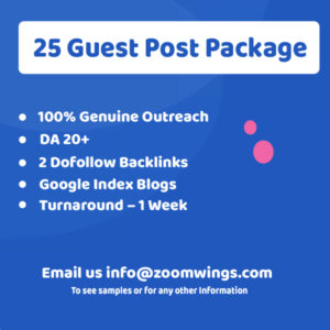 Business – 25 Guest Post Package