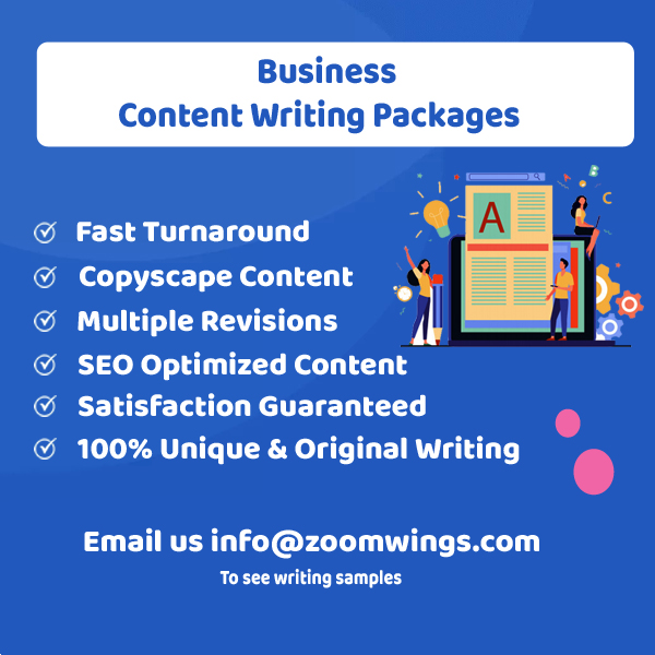 Business – Content Writing Packages